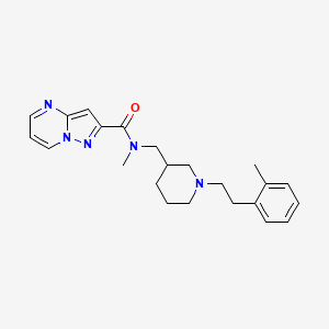 N-methyl-N-({1-[2-(2-methylphenyl)ethyl]-3-piperidinyl}methyl)pyrazolo[1,5-a]pyrimidine-2-carboxamide