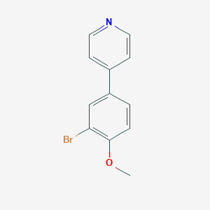 molecular formula C12H10BrNO B060724 4-(3-Bromo-4-methoxyphenyl)pyridine CAS No. 191602-60-5