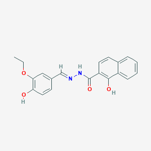 N'-(3-ethoxy-4-hydroxybenzylidene)-1-hydroxy-2-naphthohydrazide