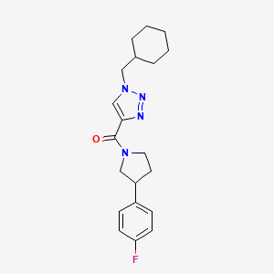 1-(cyclohexylmethyl)-4-{[3-(4-fluorophenyl)-1-pyrrolidinyl]carbonyl}-1H-1,2,3-triazole