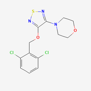 molecular formula C13H13Cl2N3O2S B6072542 2,6-DICHLOROBENZYL (4-MORPHOLINO-1,2,5-THIADIAZOL-3-YL) ETHER 