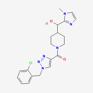 (1-{[1-(2-chlorobenzyl)-1H-1,2,3-triazol-4-yl]carbonyl}-4-piperidinyl)(1-methyl-1H-imidazol-2-yl)methanol