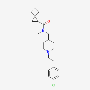 N-({1-[2-(4-chlorophenyl)ethyl]-4-piperidinyl}methyl)-N-methylspiro[2.3]hexane-1-carboxamide
