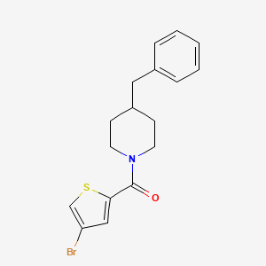 molecular formula C17H18BrNOS B6072575 4-benzyl-1-[(4-bromo-2-thienyl)carbonyl]piperidine 