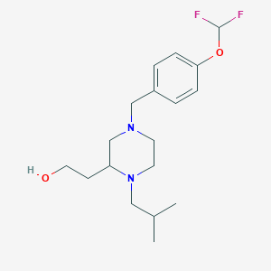 2-{4-[4-(difluoromethoxy)benzyl]-1-isobutyl-2-piperazinyl}ethanol