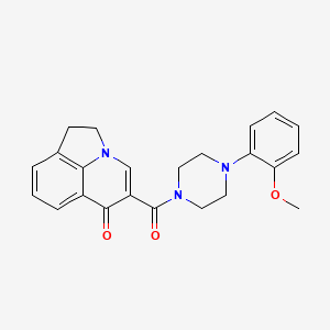 5-{[4-(2-methoxyphenyl)-1-piperazinyl]carbonyl}-1,2-dihydro-6H-pyrrolo[3,2,1-ij]quinolin-6-one