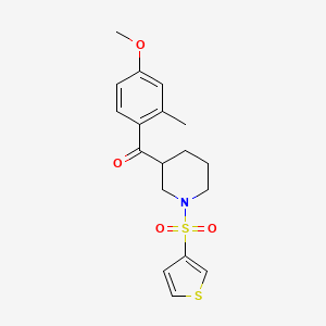 (4-methoxy-2-methylphenyl)[1-(3-thienylsulfonyl)-3-piperidinyl]methanone