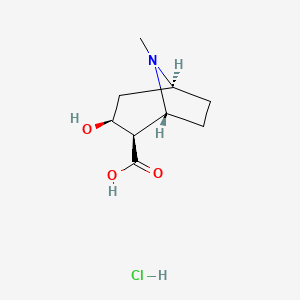 molecular formula C9H16ClNO3 B607267 Ecgonine hydrochloride CAS No. 5796-31-6