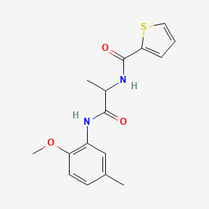 N-{2-[(2-methoxy-5-methylphenyl)amino]-1-methyl-2-oxoethyl}-2-thiophenecarboxamide