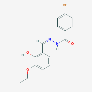 4-bromo-N'-(3-ethoxy-2-hydroxybenzylidene)benzohydrazide