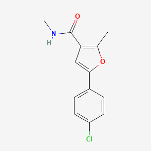 molecular formula C13H12ClNO2 B6072715 5-(4-chlorophenyl)-N,2-dimethyl-3-furamide 