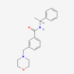molecular formula C20H24N2O2 B6072730 3-(4-morpholinylmethyl)-N-(1-phenylethyl)benzamide 