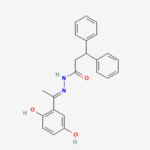 N'-[1-(2,5-dihydroxyphenyl)ethylidene]-3,3-diphenylpropanohydrazide