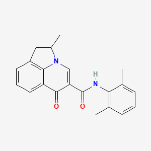 molecular formula C21H20N2O2 B6072770 N-(2,6-dimethylphenyl)-2-methyl-6-oxo-1,2-dihydro-6H-pyrrolo[3,2,1-ij]quinoline-5-carboxamide 