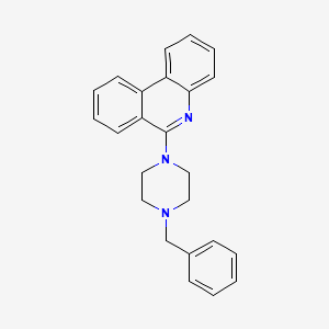 molecular formula C24H23N3 B6072818 6-(4-benzyl-1-piperazinyl)phenanthridine 