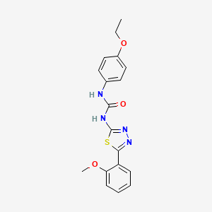 molecular formula C18H18N4O3S B6072825 N-(4-ethoxyphenyl)-N'-[5-(2-methoxyphenyl)-1,3,4-thiadiazol-2-yl]urea 