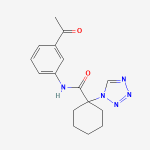 N-(3-acetylphenyl)-1-(1H-tetrazol-1-yl)cyclohexanecarboxamide