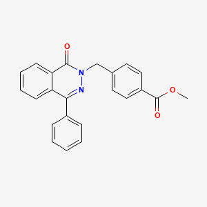 molecular formula C23H18N2O3 B6072975 methyl 4-[(1-oxo-4-phenyl-2(1H)-phthalazinyl)methyl]benzoate 