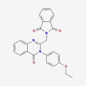 molecular formula C25H19N3O4 B6072999 2-{[3-(4-ethoxyphenyl)-4-oxo-3,4-dihydro-2-quinazolinyl]methyl}-1H-isoindole-1,3(2H)-dione 