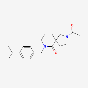 2-acetyl-7-(4-isopropylbenzyl)-2,7-diazaspiro[4.5]decan-6-one