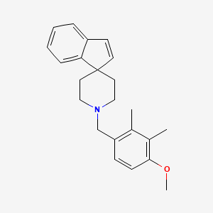 molecular formula C23H27NO B6073069 1'-(4-methoxy-2,3-dimethylbenzyl)spiro[indene-1,4'-piperidine] 