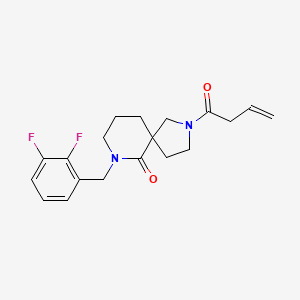 molecular formula C19H22F2N2O2 B6073111 2-(3-butenoyl)-7-(2,3-difluorobenzyl)-2,7-diazaspiro[4.5]decan-6-one 