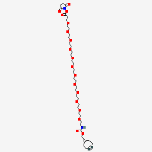 molecular formula C42H70N2O18 B607312 endo-BCN-PEG12-NHS ester CAS No. 2183440-26-6