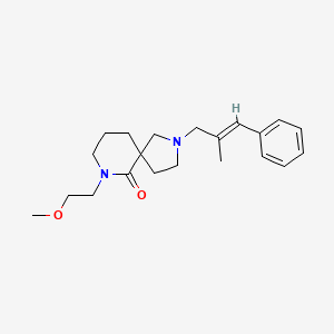 7-(2-methoxyethyl)-2-[(2E)-2-methyl-3-phenyl-2-propen-1-yl]-2,7-diazaspiro[4.5]decan-6-one