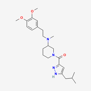 N-[2-(3,4-dimethoxyphenyl)ethyl]-1-[(3-isobutyl-1H-pyrazol-5-yl)carbonyl]-N-methyl-3-piperidinamine