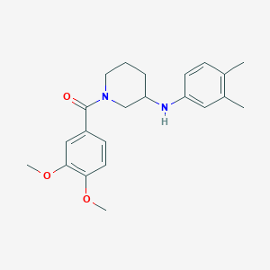 molecular formula C22H28N2O3 B6073265 1-(3,4-dimethoxybenzoyl)-N-(3,4-dimethylphenyl)-3-piperidinamine 