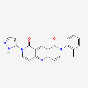 2-(2,5-dimethylphenyl)-8-(1H-pyrazol-5-yl)pyrido[4,3-b]-1,6-naphthyridine-1,9(2H,8H)-dione