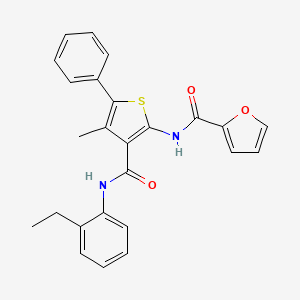 N-(3-{[(2-ethylphenyl)amino]carbonyl}-4-methyl-5-phenyl-2-thienyl)-2-furamide