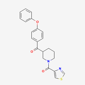 (4-phenoxyphenyl)[1-(1,3-thiazol-4-ylcarbonyl)-3-piperidinyl]methanone