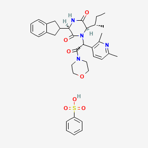 molecular formula C36H44N4O7S B607339 依培利班贝西酸盐 CAS No. 1159097-48-9