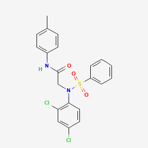 N~2~-(2,4-dichlorophenyl)-N~1~-(4-methylphenyl)-N~2~-(phenylsulfonyl)glycinamide