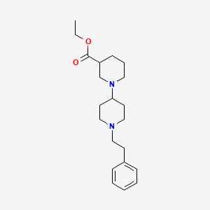ethyl 1'-(2-phenylethyl)-1,4'-bipiperidine-3-carboxylate