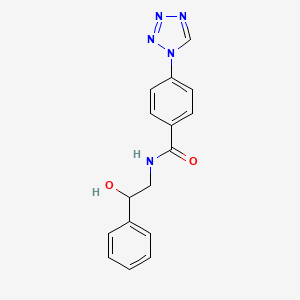 N-(2-hydroxy-2-phenylethyl)-4-(1H-tetrazol-1-yl)benzamide