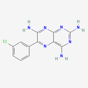 molecular formula C12H10ClN7 B607345 6-(3-氯苯基)蝶啶-2,4,7-三胺 CAS No. 16470-02-3