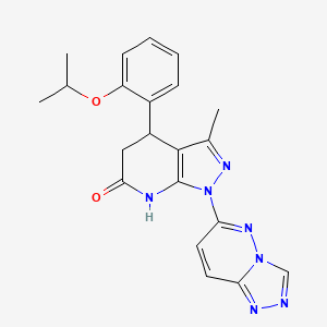 4-(2-isopropoxyphenyl)-3-methyl-1-[1,2,4]triazolo[4,3-b]pyridazin-6-yl-1,4,5,7-tetrahydro-6H-pyrazolo[3,4-b]pyridin-6-one