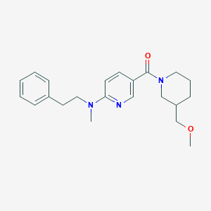 5-{[3-(methoxymethyl)-1-piperidinyl]carbonyl}-N-methyl-N-(2-phenylethyl)-2-pyridinamine