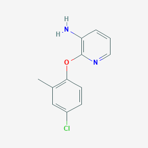 molecular formula C12H11ClN2O B060735 2-(4-Chloro-2-methylphenoxy)pyridin-3-amine CAS No. 175136-21-7