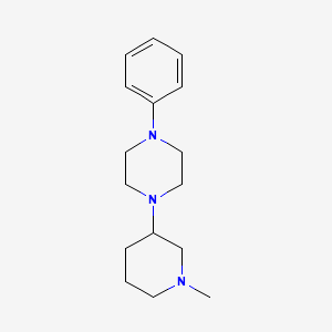 molecular formula C16H25N3 B6073529 1-(1-methyl-3-piperidinyl)-4-phenylpiperazine 