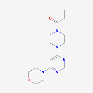 4-[6-(4-propionyl-1-piperazinyl)-4-pyrimidinyl]morpholine