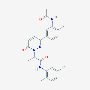 2-[3-[3-(acetylamino)-4-methylphenyl]-6-oxo-1(6H)-pyridazinyl]-N-(5-chloro-2-methylphenyl)propanamide
