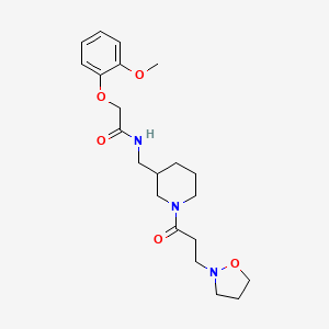 N-({1-[3-(2-isoxazolidinyl)propanoyl]-3-piperidinyl}methyl)-2-(2-methoxyphenoxy)acetamide
