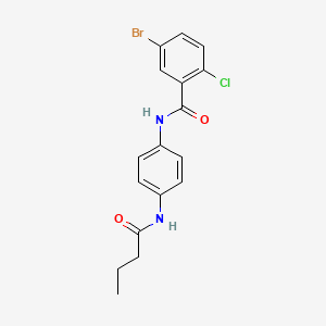 5-bromo-N-[4-(butyrylamino)phenyl]-2-chlorobenzamide