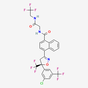 molecular formula C26H17ClF9N3O3 B607370 阿福拉纳，(S)- CAS No. 1096103-99-9