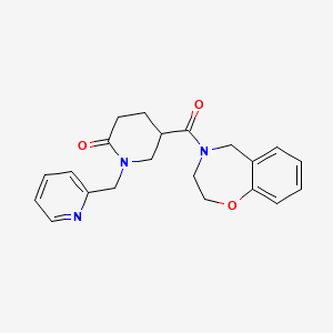 5-(2,3-dihydro-1,4-benzoxazepin-4(5H)-ylcarbonyl)-1-(2-pyridinylmethyl)-2-piperidinone