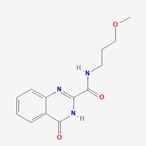 molecular formula C13H15N3O3 B6073753 N-(3-methoxypropyl)-4-oxo-3,4-dihydro-2-quinazolinecarboxamide 