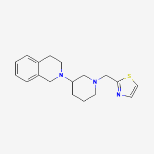 2-[1-(1,3-thiazol-2-ylmethyl)-3-piperidinyl]-1,2,3,4-tetrahydroisoquinoline